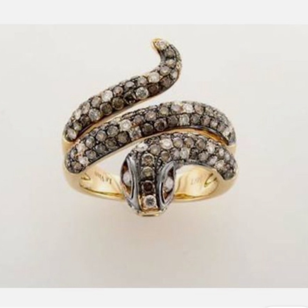 LeVian 14K Yellow Gold Ring with Chocolate Diamonds